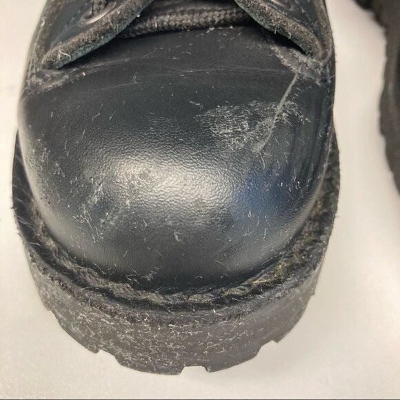 WOMEN - DANNER Sz 9 Moto Military Style Y2K Lined Leather Mid-Calf Lace Up Boots - Picture 3 of 15